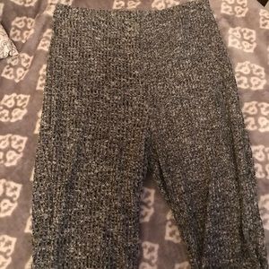 Grey bell bottom yoga pants